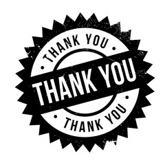 Thank you stamp. Grunge design with dust scratches. Effects can be easily removed for a clean, crisp look. Color is easily changed.