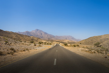 a roadside to Sink Hole in Oman.