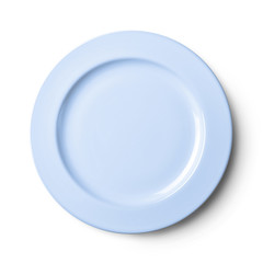 Empty plate Isolated on white background with clipping path