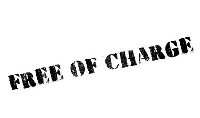 Free of charge stamp. Grunge design with dust scratches. Effects can be easily removed for a clean, crisp look. Color is easily changed.