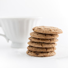 cup of milk and cookies
