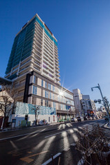 完成間近の高層マンション