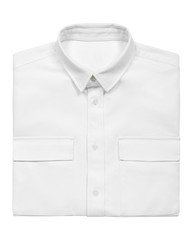 White shirt on white background with clipping path