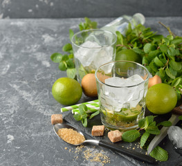 Ingredients for mojito