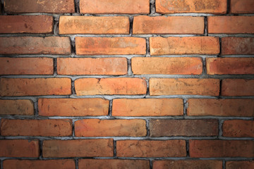 Brick wall texture, brick wall background for interior or exterior design with copy space for text or image.