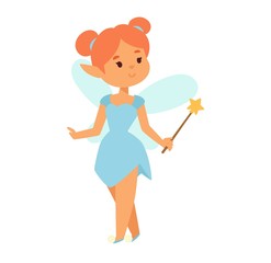 Fairies cartoon character vector.