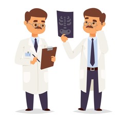 Doctor character vector isolated