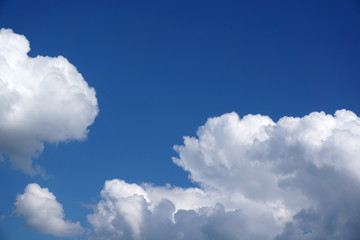 Naklejka na ściany i meble white cloud and blue sky as nature background