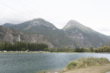 Mountain and lake