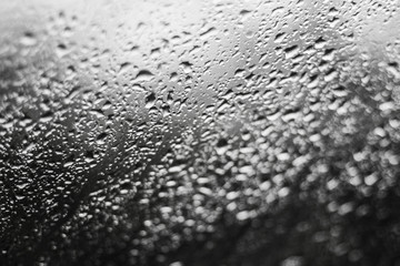 Raindrops glass