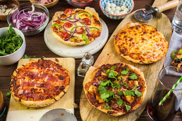Small pizzas