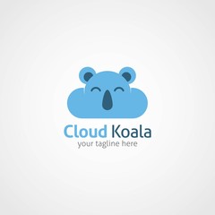 Koala Logo Design Template. Vector Illustration