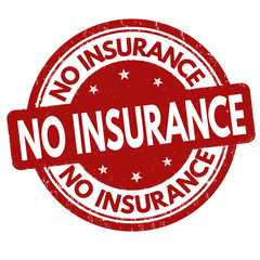 No insurance sign or stamp