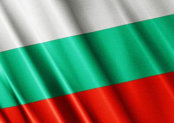 Fototapeta premium Bulgaria waving flag close