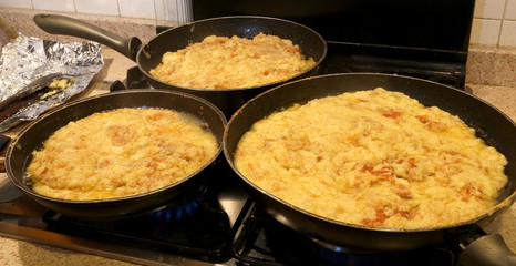 the typical dish called FRICO Of the Italian region of Friuli