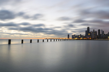 Dreamy Sunrise By Lake Michigan, Chicago Illinois