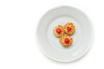 Pasta Reale, sicilian pastries with almond paste and cherry