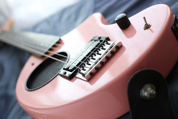 pink guitar