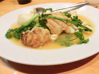 鱈のサフランソース煮