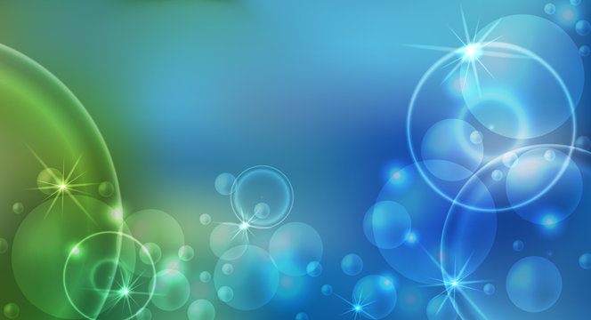 Colorful abstract festive background with  soft bokeh and lights. Vector illustration.