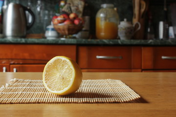 Cut lemon
