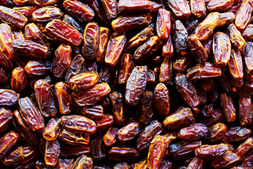Raw Organic Dates Ready to Eat. Background