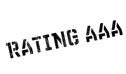 Rating aaa stamp. Grunge design with dust scratches. Effects can be easily removed for a clean, crisp look. Color is easily changed.