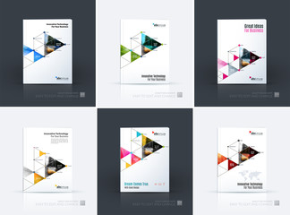 Business vector. Brochure template layout, cover design annual r