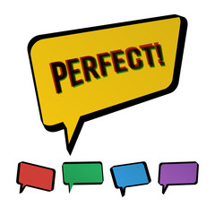 Colorful Speech Bubble Set. Dialog Symbol. Comment Shapes. Talk Icons. White Background. Vector Illustration