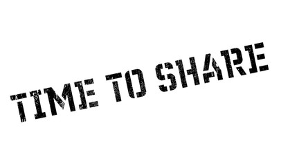 Time to share stamp. Grunge design with dust scratches. Effects can be easily removed for a clean, crisp look. Color is easily changed.