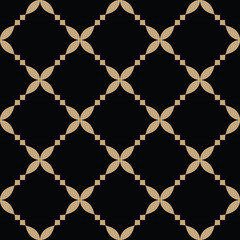 Abstract geometric gold and black hipster deco art pattern
