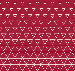 Abstract geometry red fashion triangle halftone pattern
