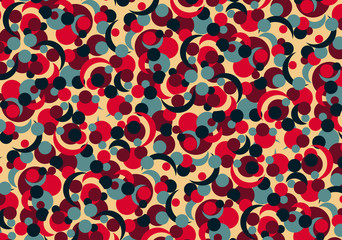 Pattern with colorful circles