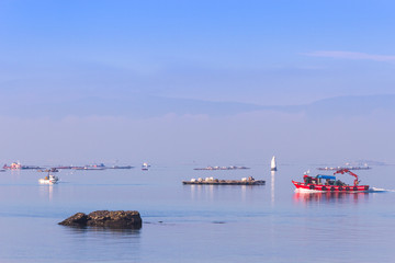 Aquaculture and fishing activity