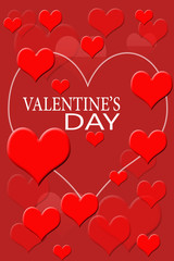 
Valentine red background 