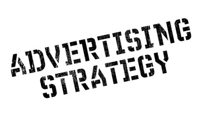 Advertising Strategy stamp. Grunge design with dust scratches. Effects can be easily removed for a clean, crisp look. Color is easily changed.