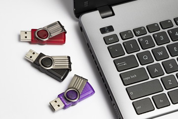 Keypad of a notebook and usb drive