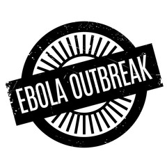 Ebola Outbreak stamp. Grunge design with dust scratches. Effects can be easily removed for a clean, crisp look. Color is easily changed.