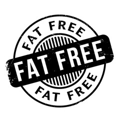 Fat Free rubber stamp