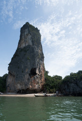 Aerial view Phang Nga Bay Marine National Park protected and of international ecological significance wetlands forestation, Thailand