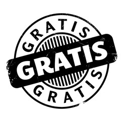 Gratis rubber stamp