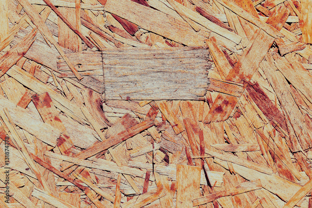 Poster Close up of particleboard background texture surface pressed wooden