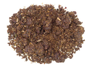 Propolis or bee glue isolated heap