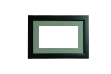 Picture frame black edge and gray.
