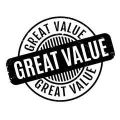 Great Value rubber stamp