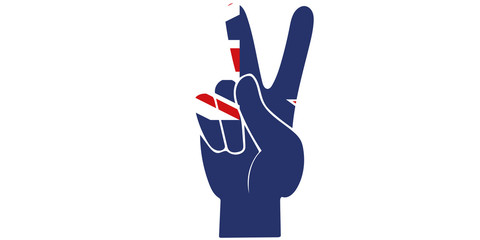 Neuseeland Peace Finger