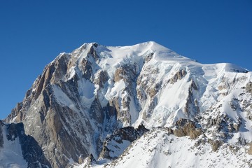 Summit of Mont Blanc massif, Italy
