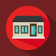 exterior house isolated icon vector illustration design