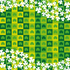 background of clovers icon. colorful design. vector illustration