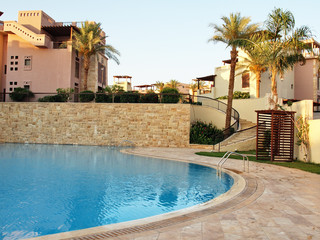 pool. resort. nobody